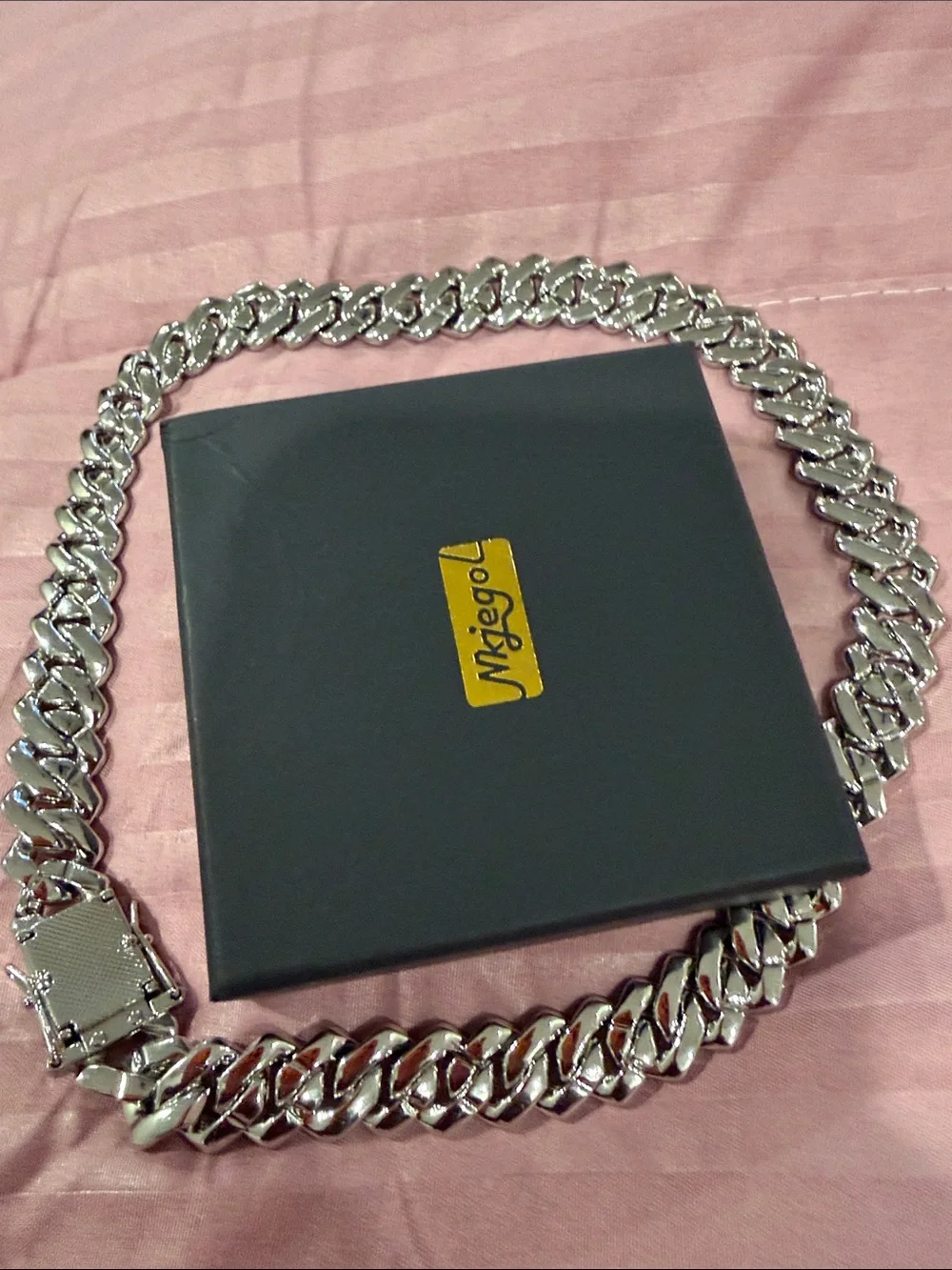 Nkjegol Cuban Link Chain - Silver